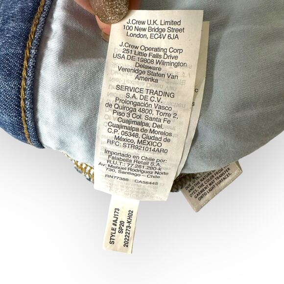 Madewell 9" Mid-Rise Skinny Crop Jean Button Front 27 Medium Wash Tencel AJ173 - Picture 8 of 13